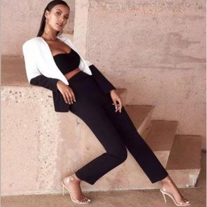 House of CB Mereil Tuxedo Pants in Black sz L